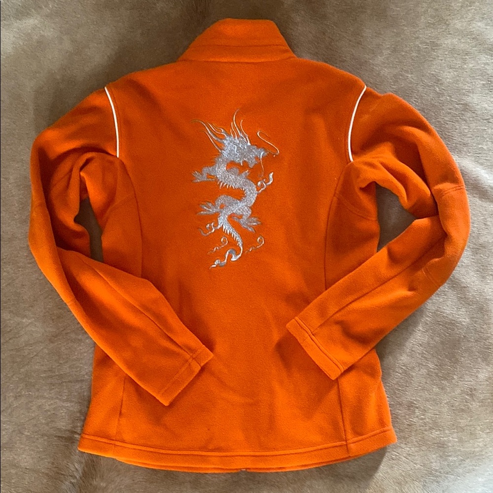 Bogner Dragon Embroidered fleece jacket